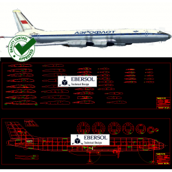 Tupolev Tu-114 - DWG - 1:14...